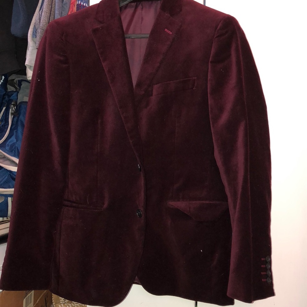 Velvet suit jacket